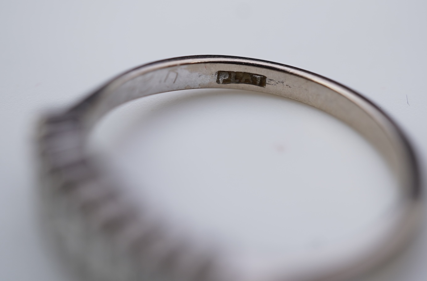 A baguette diamond ring